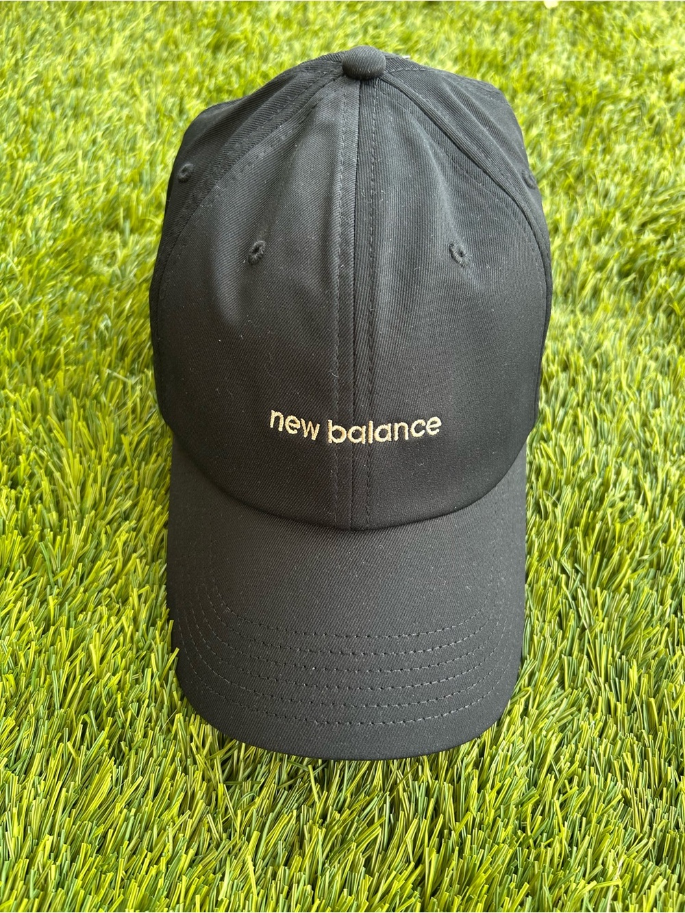New Balance Black Baseball Cap with White Logo